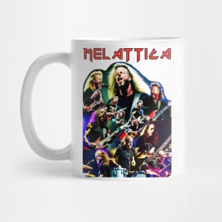 Cursed 80's Heavy Metal Poser Band Tee PARODY Funny Classic Rock Photo Collage Mug